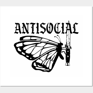 Antisocial Butterfly Posters and Art